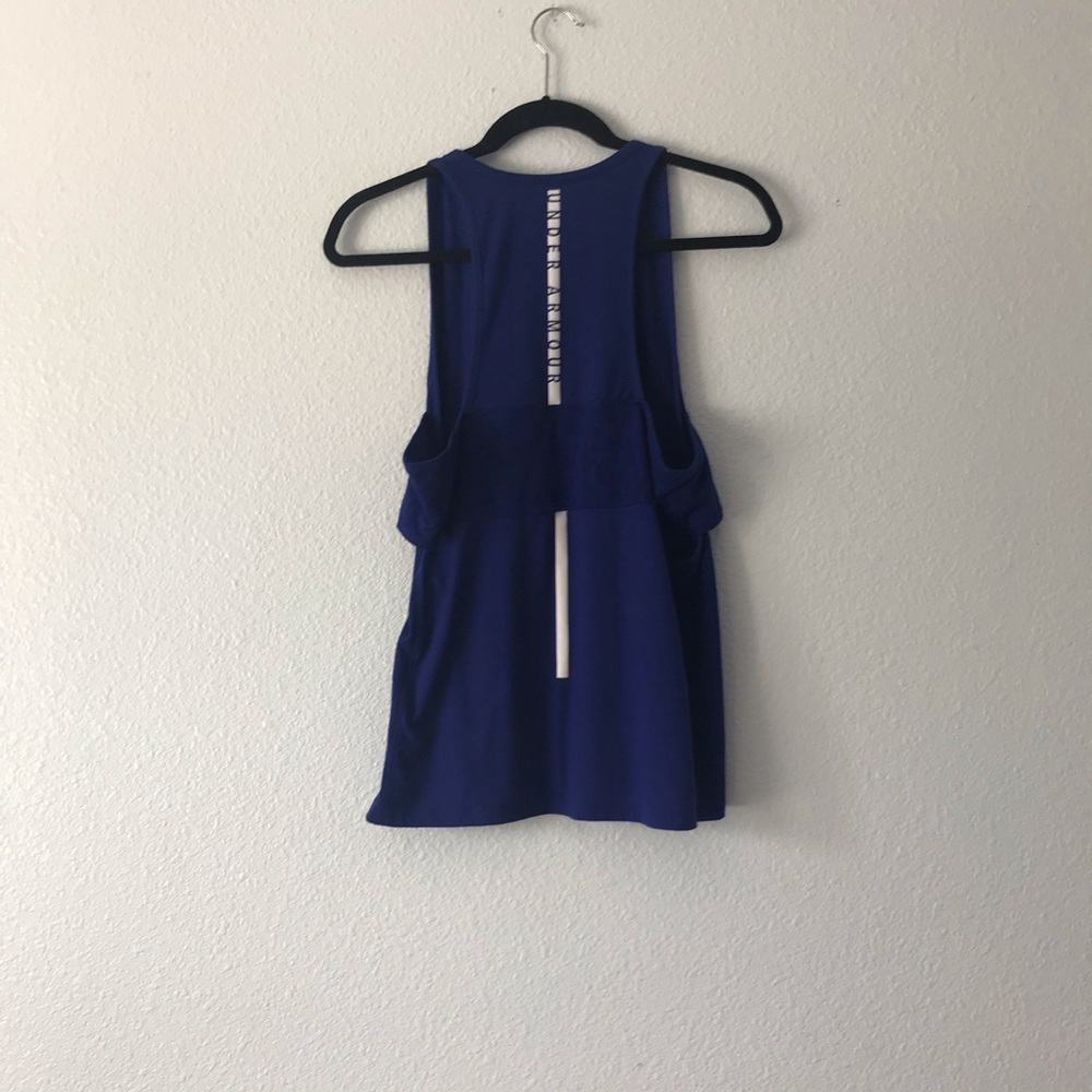 Under Armuor Athletic Tank Top Blue Women’s Size Large - Picture 4 of 8